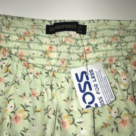 Hesperus New w tags Dress Long Short sleeve light green floral size 3xl - Picture 2 of 7